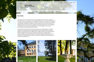 Schloss Tutzing Website Screenshot